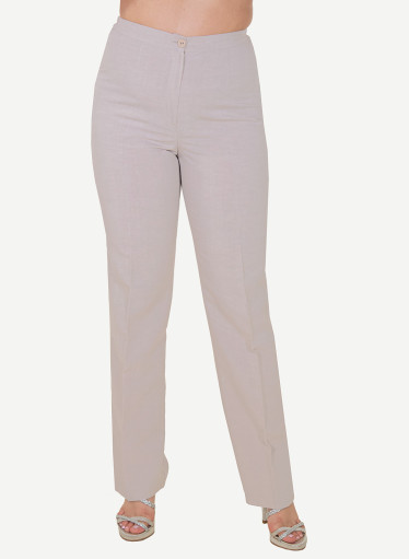 Μπεζ λινό παντελόνι Μπεζ λινό παντελόνι