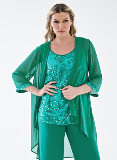 Κομψό αμπιγιέ σετ τοπ με τουνίκ