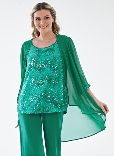 Κομψό αμπιγιέ σετ τοπ με τουνίκ