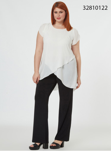 Λευκή ευκολοφόρετη μπλούζα