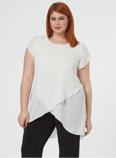Λευκή ευκολοφόρετη μπλούζα