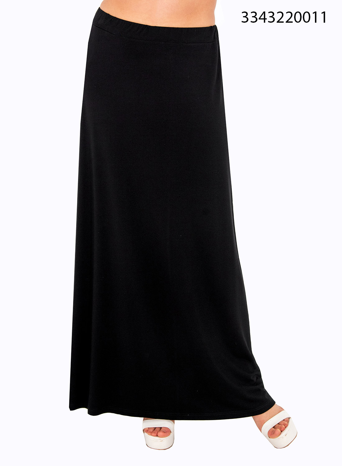 Ευκολοφόρετη μαύρη μάξι φούστα