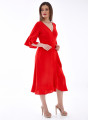 Εντυπωσιακό κρουαζέ κόκκινο φόρεμα