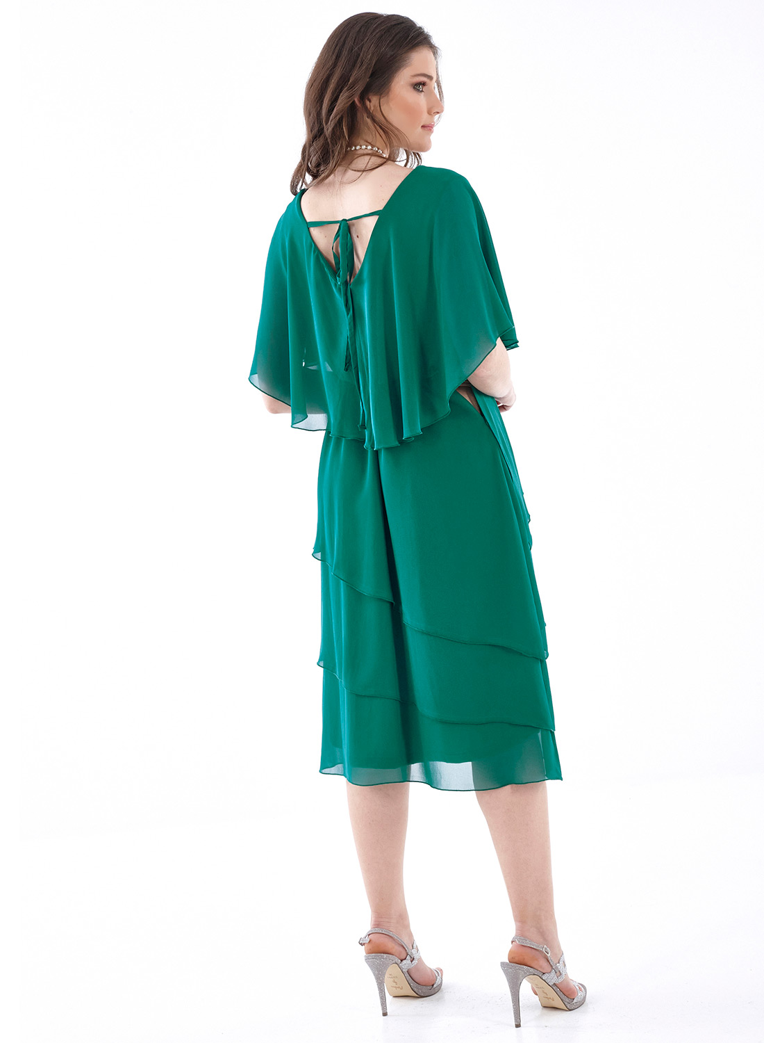 Εντυπωσιακό αμπιγιέ πράσινο φόρεμα