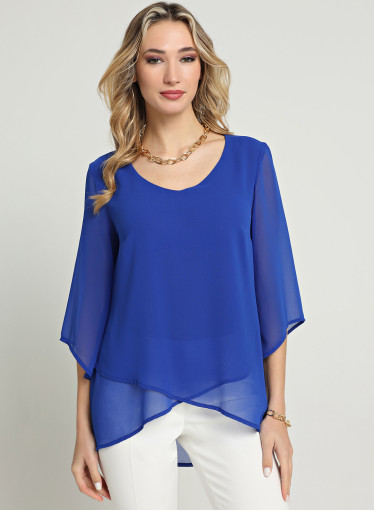 Σικάτη μπλε ρουά μπλούζα Σικάτη μπλε ρουά μπλούζα