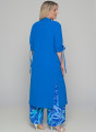 Μπλε αέρινο σεμιζιέ φόρεμα