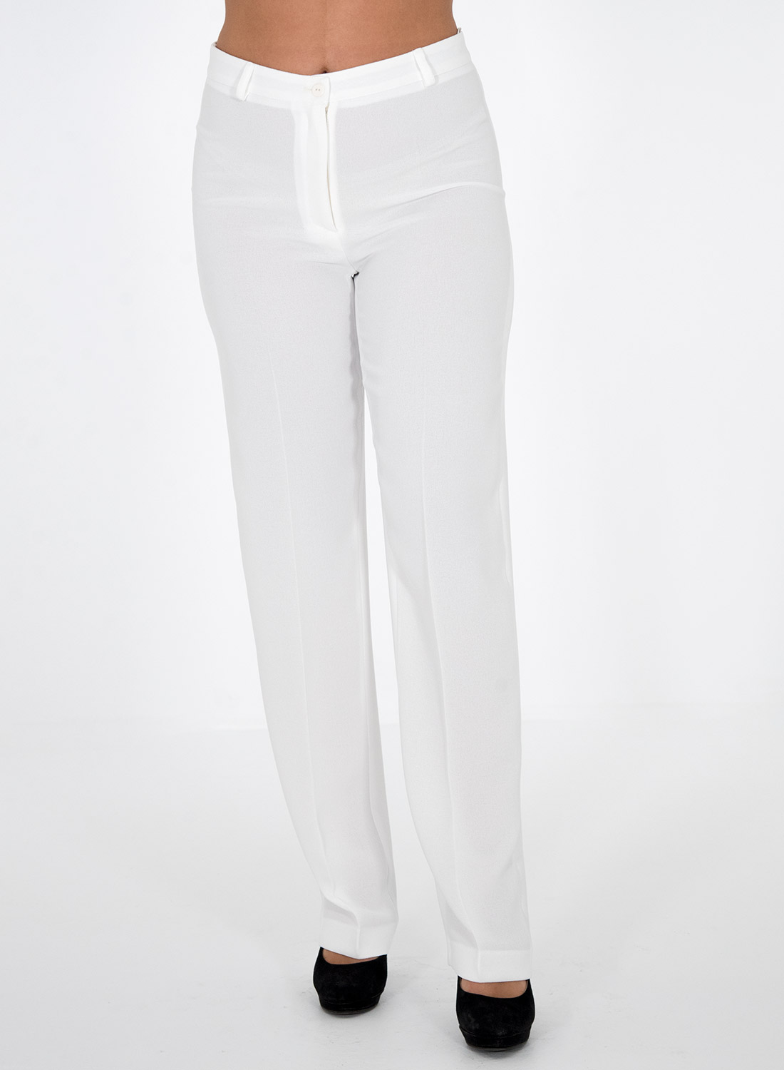 Λευκό ίσιο παντελόνι 5183